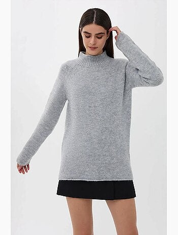 Pull en tricot surdimensionné à col montant hiccup