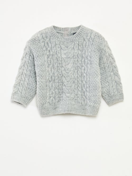Pull en tricot torsadé - Kiabi