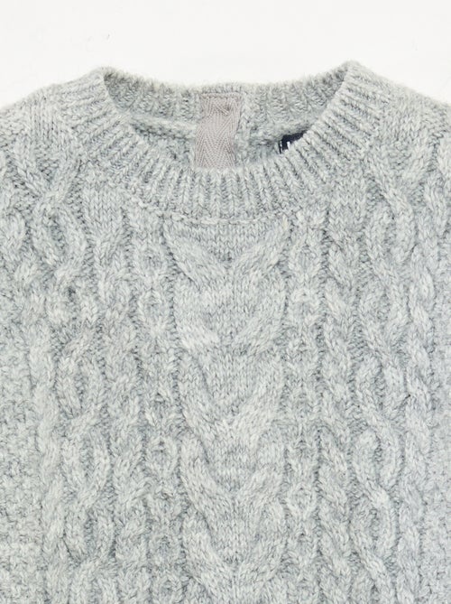 Pull en tricot torsadé - Kiabi