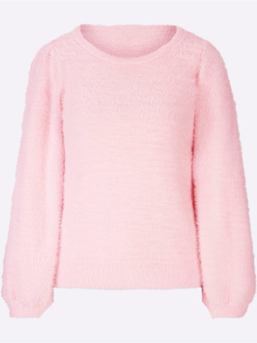 Pull en tricot très chaud avec encolure ronde et manches larges - Taille standard - Helline - Kiabi