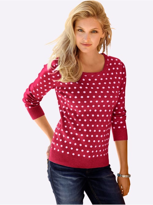 Pull En Tricot Tricot Jacquard De Qualité - Taille Standard - Witt - Kiabi Pull En Tricot Tricot Jacquard De Qualité - Taille Standard - Witt - Kiabi