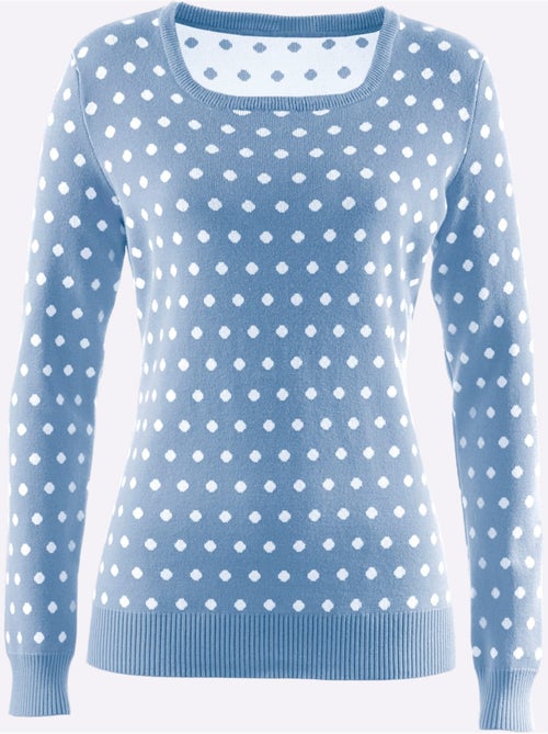 Pull En Tricot Tricot Jacquard De Qualité - Taille Standard - Witt - Kiabi