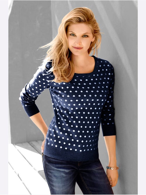 Pull En Tricot Tricot Jacquard De Qualité - Taille Standard - Witt - Kiabi