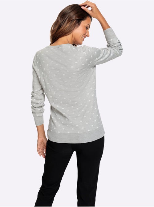 Pull En Tricot Tricot Jacquard De Qualité - Taille Standard - Witt - Kiabi Pull En Tricot Tricot Jacquard De Qualité - Taille Standard - Witt - Kiabi