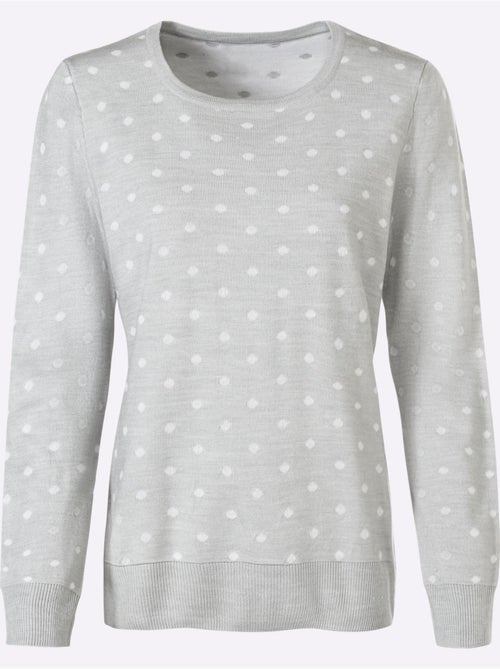 Pull En Tricot Tricot Jacquard De Qualité - Taille Standard - Witt - Kiabi Pull En Tricot Tricot Jacquard De Qualité - Taille Standard - Witt - Kiabi