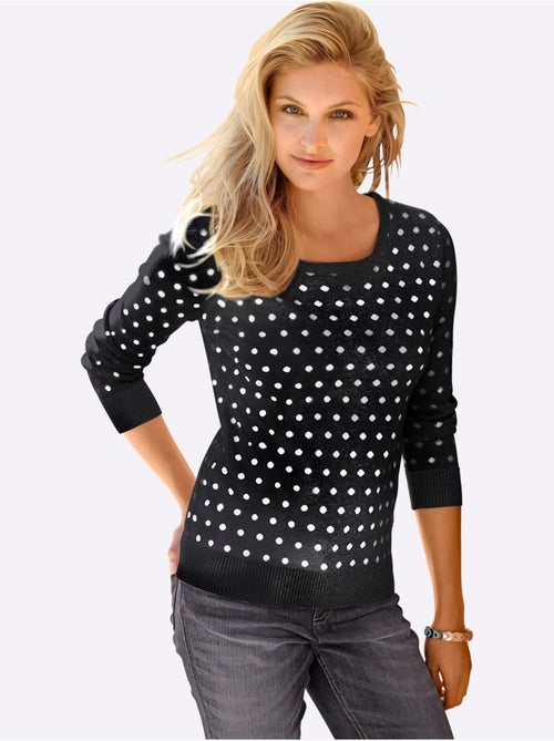 Pull En Tricot Tricot Jacquard De Qualité - Taille Standard - Witt - Kiabi