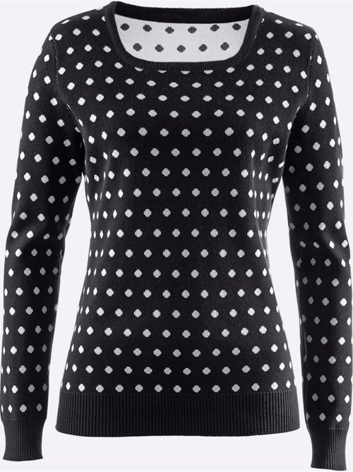 Pull En Tricot Tricot Jacquard De Qualité - Taille Standard - Witt - Kiabi