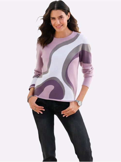 Pull En Tricot Tricot Jacquard De Qualité - Taille Standard - Witt - Kiabi Pull En Tricot Tricot Jacquard De Qualité - Taille Standard - Witt - Kiabi