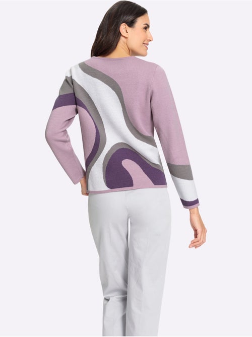 Pull En Tricot Tricot Jacquard De Qualité - Taille Standard - Witt - Kiabi Pull En Tricot Tricot Jacquard De Qualité - Taille Standard - Witt - Kiabi