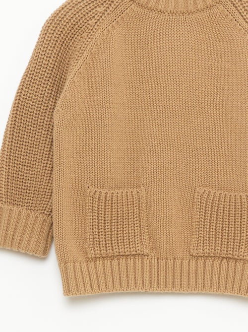 Pull en tricot uni - Kiabi