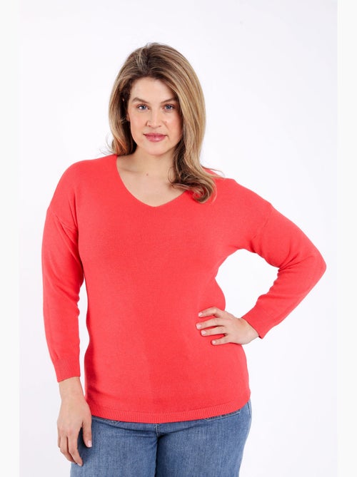 Pull en viscose uni PAPRIKA - Kiabi