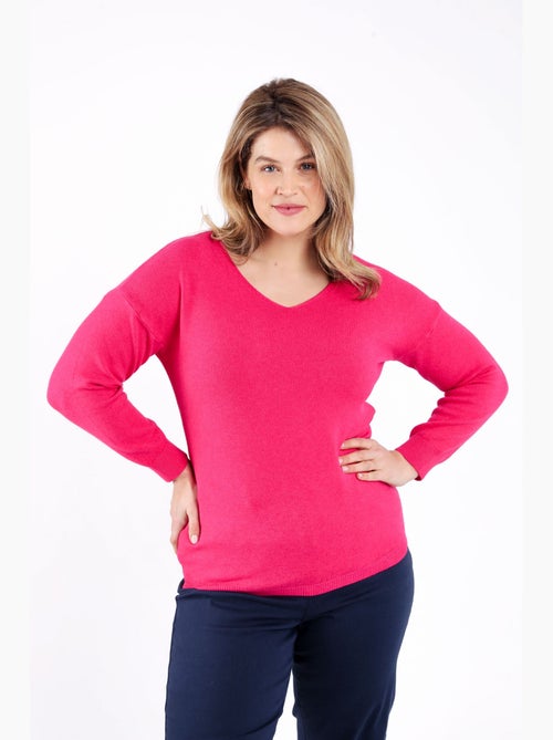 Pull en viscose uni PAPRIKA - Kiabi