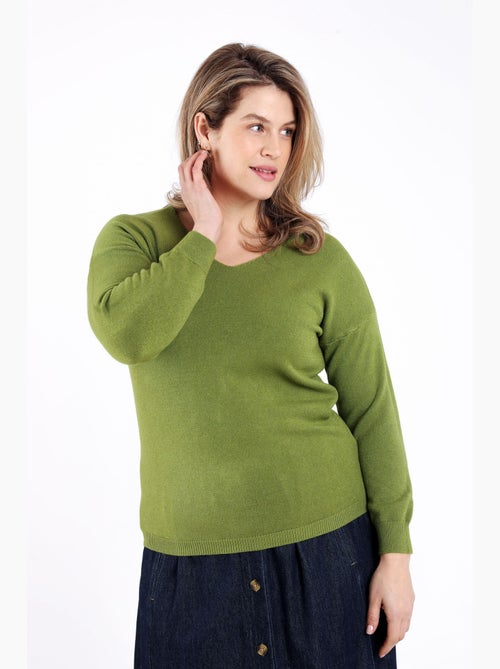 Pull en viscose uni PAPRIKA - Kiabi