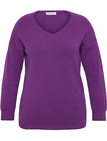 Pull en viscose uni PAPRIKA