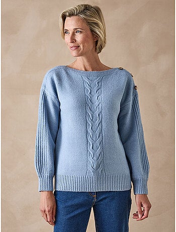 Pull encolure bateau torsadé - DAXON