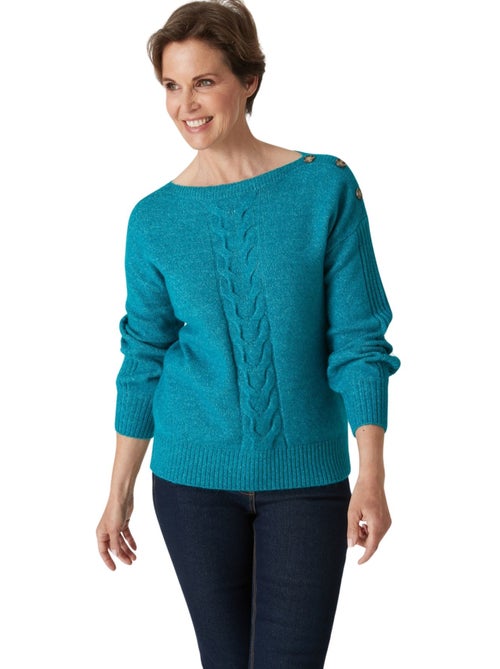 Pull encolure bateau torsadé - DAXON - Kiabi