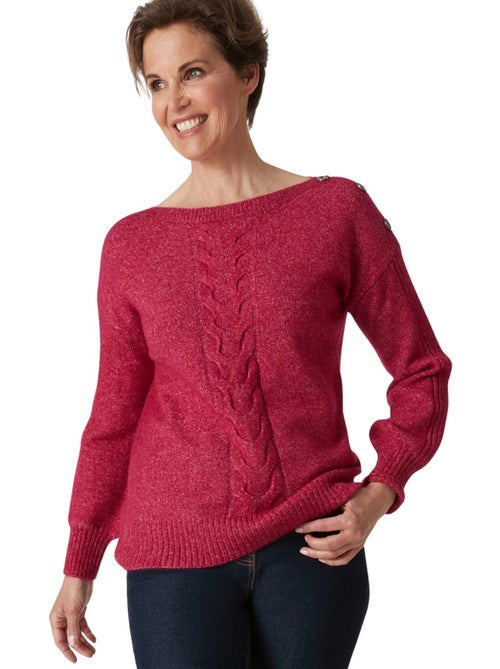 Pull encolure bateau torsadé - DAXON - Kiabi