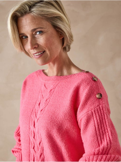 Pull encolure bateau torsadé - DAXON - Kiabi