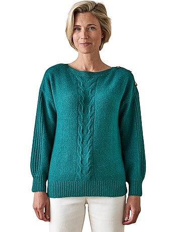 Pull encolure bateau torsadé - DAXON