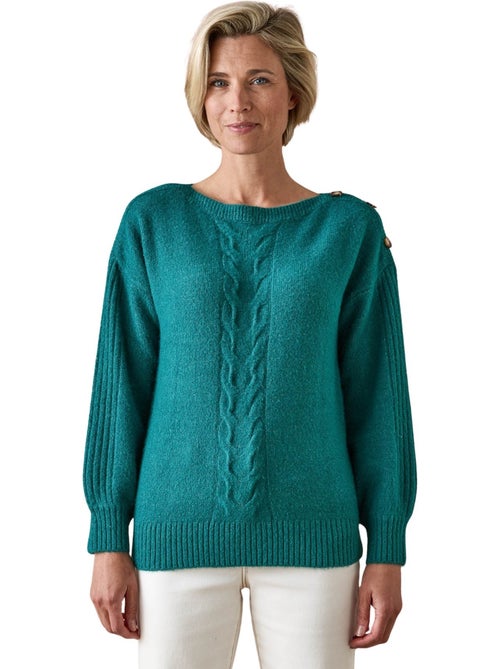 Pull encolure bateau torsadé - DAXON - Kiabi