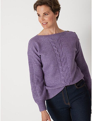 Pull encolure bateau torsadé - DAXON