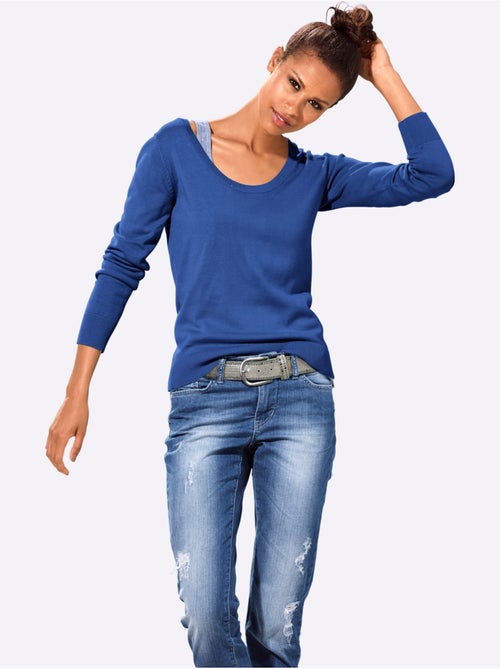 Pull Encolure Ronde - Taille Standard - Helline - Kiabi Pull Encolure Ronde - Taille Standard - Helline - Kiabi