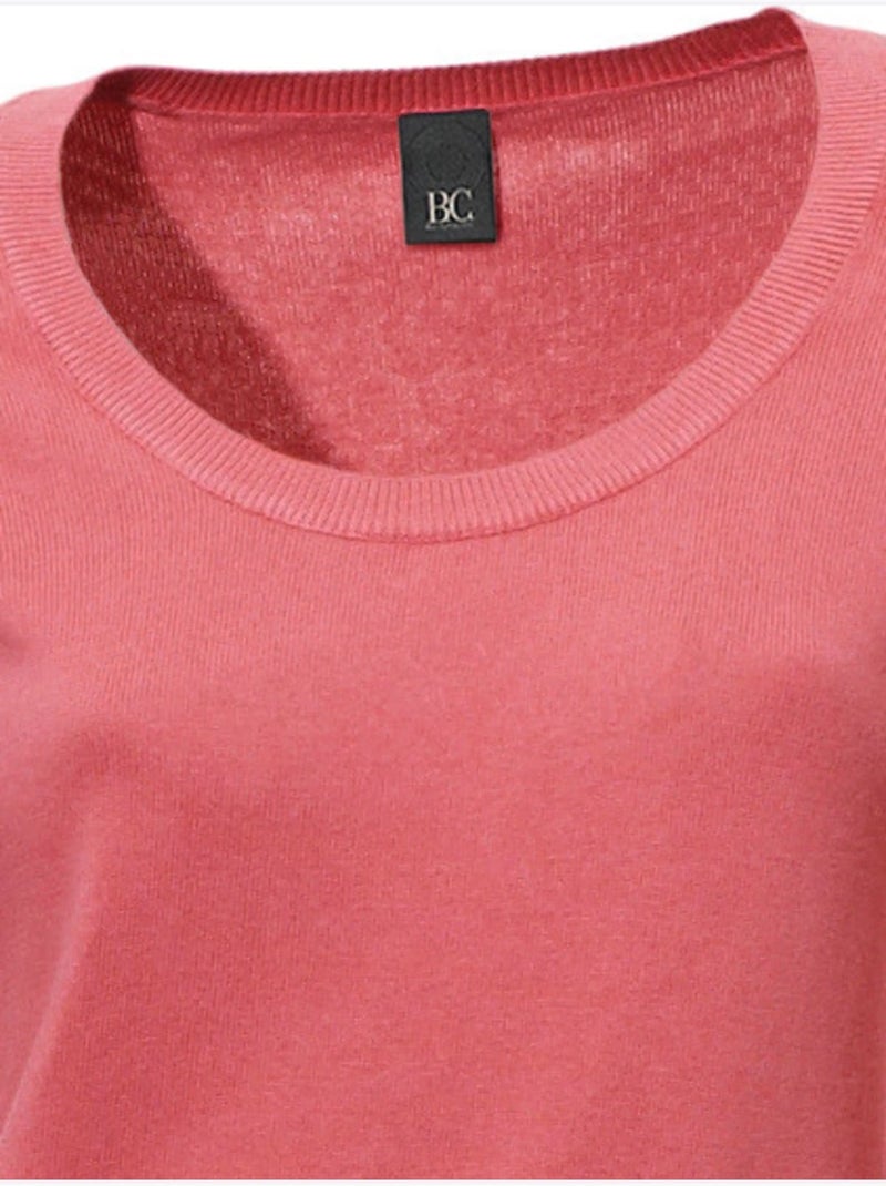 Pull Encolure Ronde - Taille Standard - Helline Corail - Kiabi