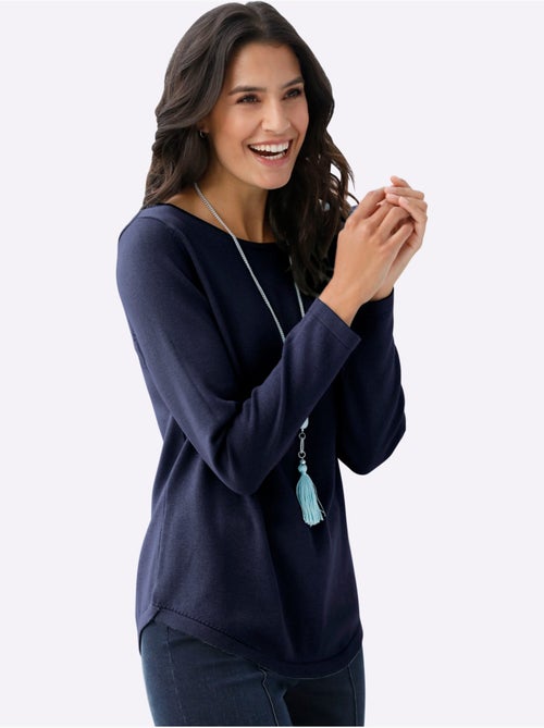 Pull encolure ronde 100% coton pima - taille standard - witt - Kiabi