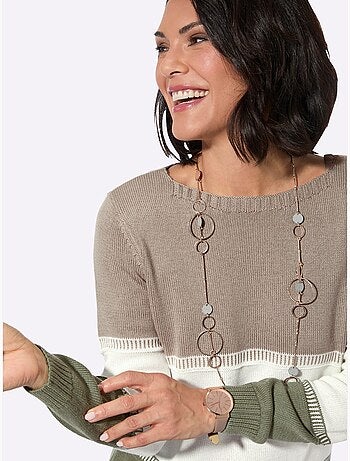 Pull Encolure Ronde 50% Coton - Taille Standard - Witt