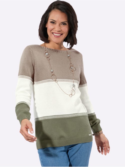 Pull Encolure Ronde 50% Coton - Taille Standard - Witt - Kiabi