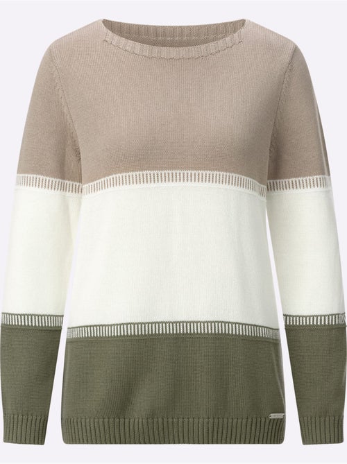 Pull Encolure Ronde 50% Coton - Taille Standard - Witt - Kiabi