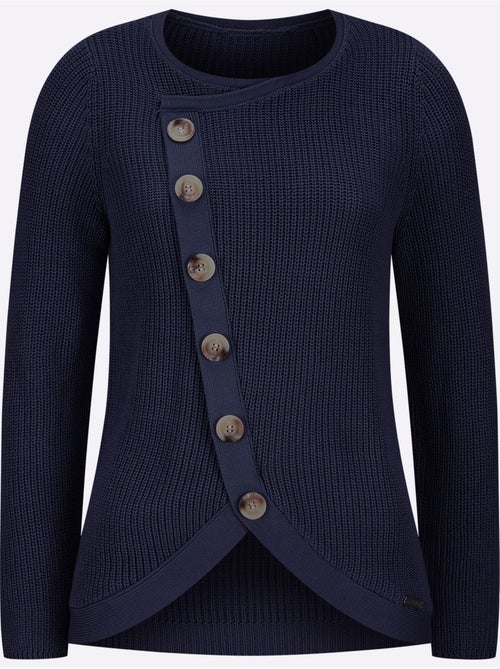 Pull encolure ronde 50% coton - taille standard - witt - Kiabi