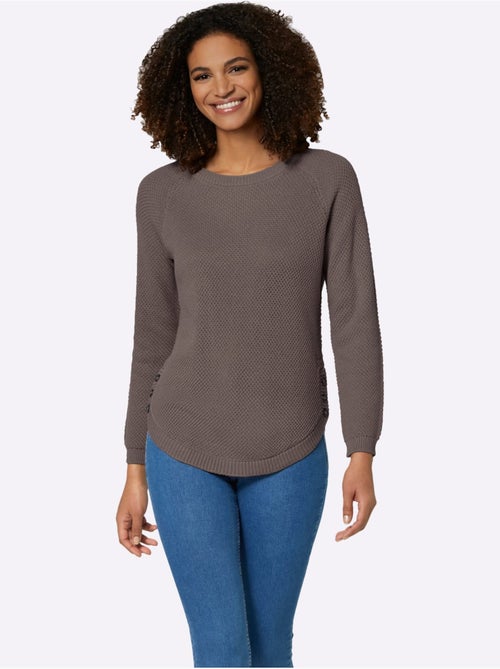 Pull Encolure Ronde 50% Coton - Taille Standard - Witt - Kiabi Pull Encolure Ronde 50% Coton - Taille Standard - Witt - Kiabi