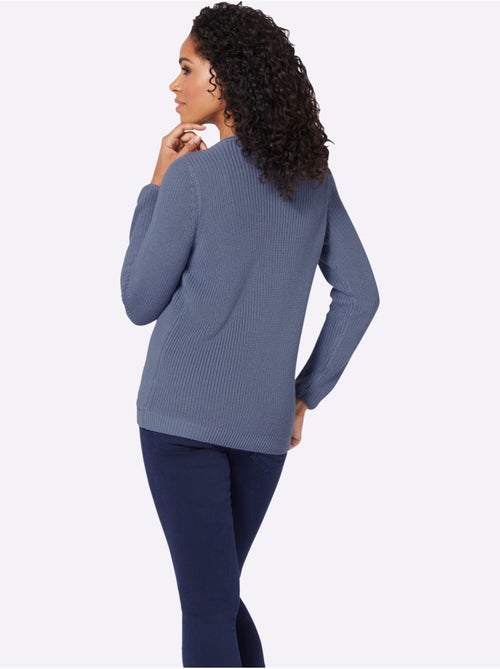 Pull encolure ronde 50% coton - taille standard - witt - Kiabi