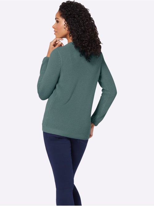 Pull encolure ronde 50% coton - taille standard - witt - Kiabi Pull encolure ronde 50% coton - taille standard - witt - Kiabi