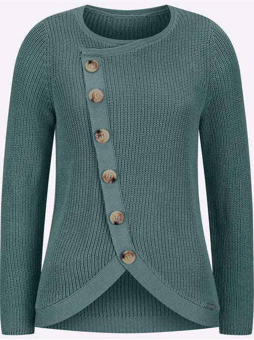 Pull encolure ronde 50% coton - taille standard - witt - Kiabi Pull encolure ronde 50% coton - taille standard - witt - Kiabi