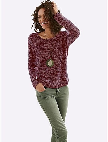 Pull encolure ronde 54% coton - taille standard - witt