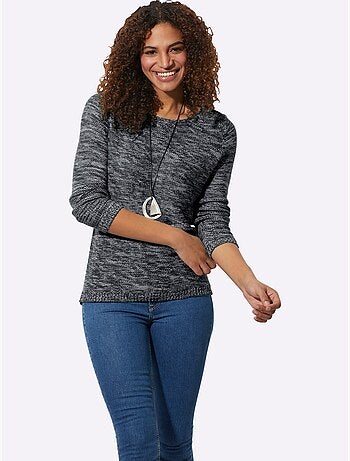 Pull encolure ronde 54% coton - taille standard - witt