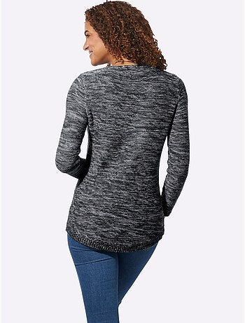 Pull encolure ronde 54% coton - taille standard - witt