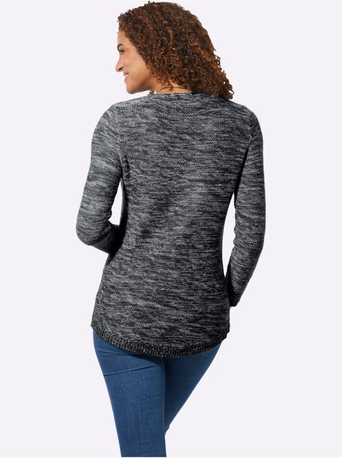Pull encolure ronde 54% coton - taille standard - witt - Kiabi