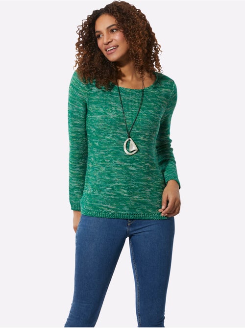 Pull encolure ronde 54% coton - taille standard - witt - Kiabi Pull encolure ronde 54% coton - taille standard - witt - Kiabi