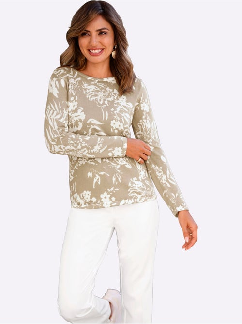 Pull Encolure Ronde 60% Viscose - Taille Standard - Witt - Kiabi Pull Encolure Ronde 60% Viscose - Taille Standard - Witt - Kiabi