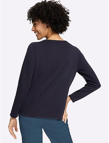 Pull encolure ronde à encolure ronde - taille standard - moda vilona