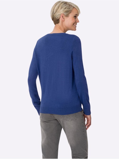 Pull encolure ronde à manches longues en matière douce - Taille standard - Moda Vilona - Kiabi Pull encolure ronde à manches longues en matière douce - Taille standard - Moda Vilona - Kiabi