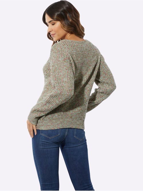 Pull encolure ronde à motifs torsadés et finitions côtelées - Taille standard - Moda Vilona - Kiabi Pull encolure ronde à motifs torsadés et finitions côtelées - Taille standard - Moda Vilona - Kiabi