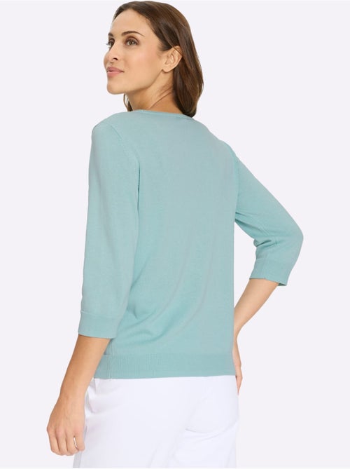 Pull Encolure Ronde Application Florale - Taille Standard - Witt - Kiabi