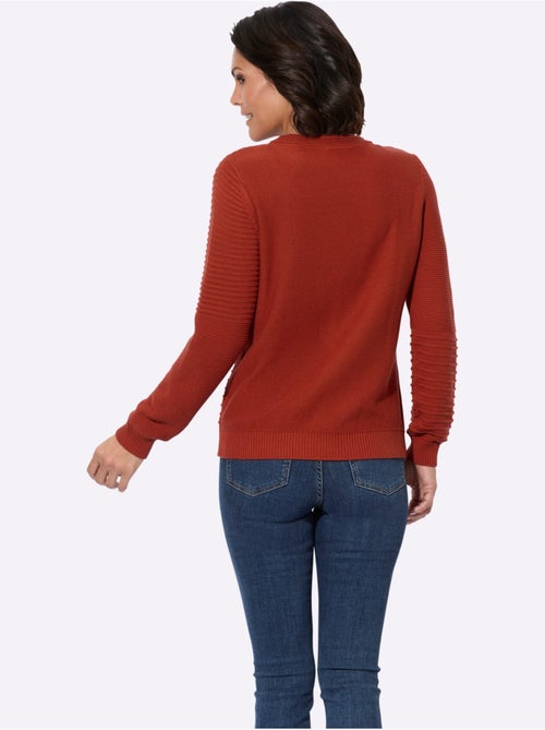 Pull encolure ronde avec manches longues et motif texturé - Taille standard - Witt - Kiabi Pull encolure ronde avec manches longues et motif texturé - Taille standard - Witt - Kiabi