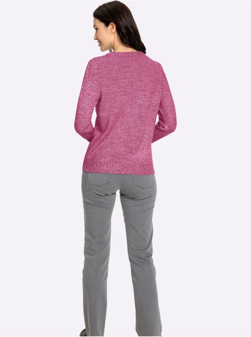 Pull encolure ronde avec motif ajouré et finition côtelée - Taille standard - Witt - Kiabi Pull encolure ronde avec motif ajouré et finition côtelée - Taille standard - Witt - Kiabi