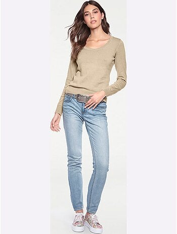 Pull Encolure Ronde Basique Et Facile à Associer, Coloris Tendance - Taille Standard - helline