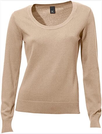 Pull Encolure Ronde Basique Et Facile à Associer, Coloris Tendance - Taille Standard - helline